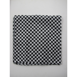 Black White Checkered Bandana